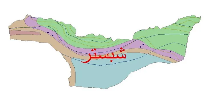 نقشه شیپ فایل اقلیمشناسی شهرستان شبستر + 7 لایه اقلیمی
