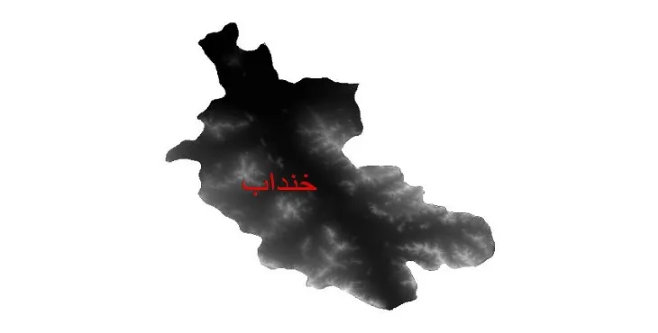 دانلود نقشه دم (DEM) شهرستان خنداب | دقت 30 متر
