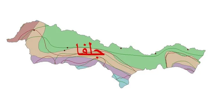 نقشه شیپ فایل اقلیمشناسی شهرستان جلفا + 7 لایه اقلیمی