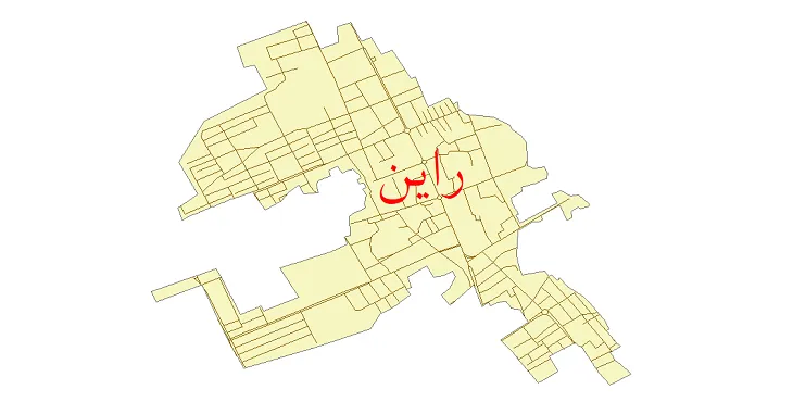 دانلود نقشه شیپ فایل شبکه معابر شهر راین