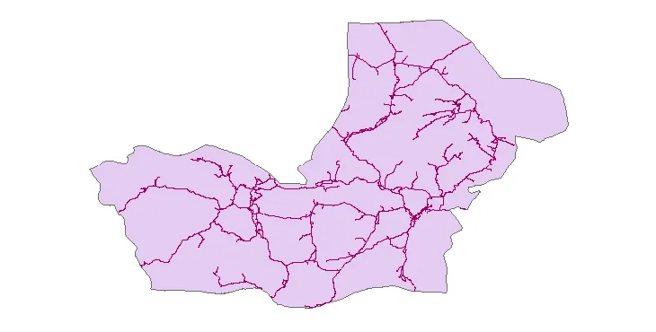 جدیدترین نقشه شیپ فایل راه های شهرستان نیکشهر + PDF