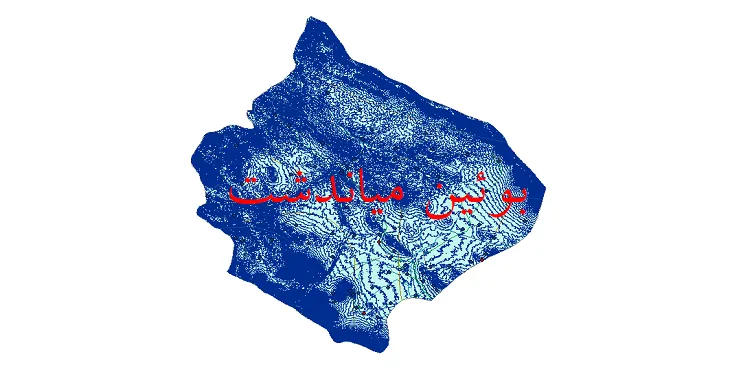 دانلود نقشه های شیپ فایل شهرستان بوئین میاندشت + کاملترین لایه GIS
