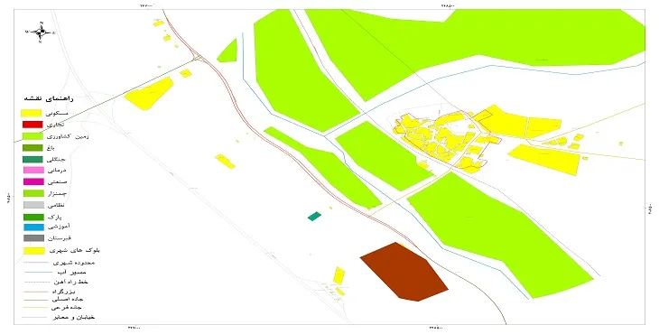 نقشه شیپ فایل (GIS) شهر نیک پی 1404 + عکس با کیفیت