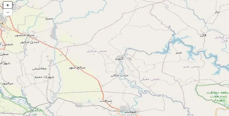 دانلود نقشه شهرستان گتوند + pdf با کیفیت بالا