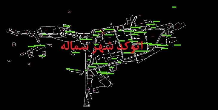 دانلود نقشه اتوکد شهر سماله