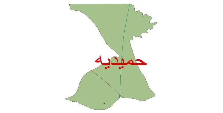 نقشه شیپ‌ فایل اقلیم‌شناسی شهرستان حمیدیه + 7 لایه اقلیمی