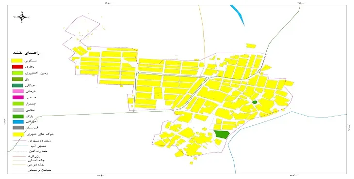 نقشه شیپ فایل (GIS) شهر سرداران 1404 + عکس با کیفیت
