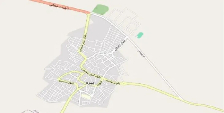 دانلود نقشه شهر بیرم + pdf با کیفیت بالا