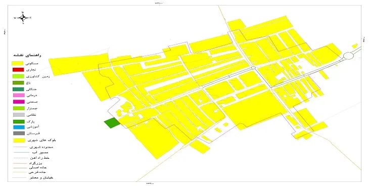 نقشه شیپ فایل (GIS) شهر شهرآباد 1404 + عکس با کیفیت
