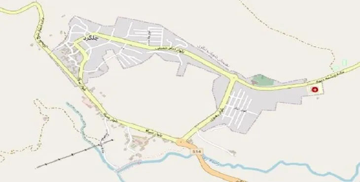 دانلود نقشه شهر چلگرد + pdf با کیفیت بالا