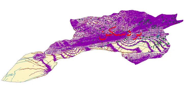 دانلود نقشه های شیپ فایل شهرستان بردسکن + کاملترین لایه GIS