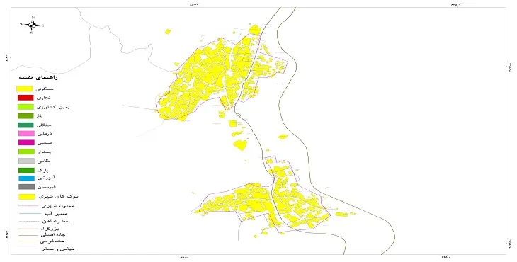 نقشه شیپ فایل (GIS) شهر شاهو 1404 + عکس با کیفیت