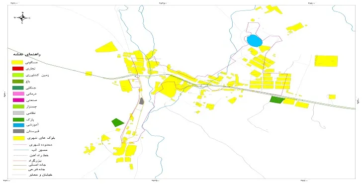 نقشه شیپ فایل (GIS) شهر قلعه خواجه 1404 + عکس با کیفیت