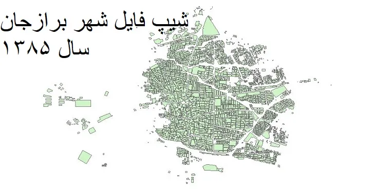 دانلود شیپ فایل بلوک آماری شهر برازجان
