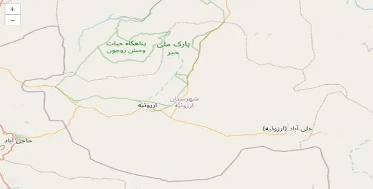 دانلود نقشه شهرستان ارزوئیه + pdf با کیفیت بالا