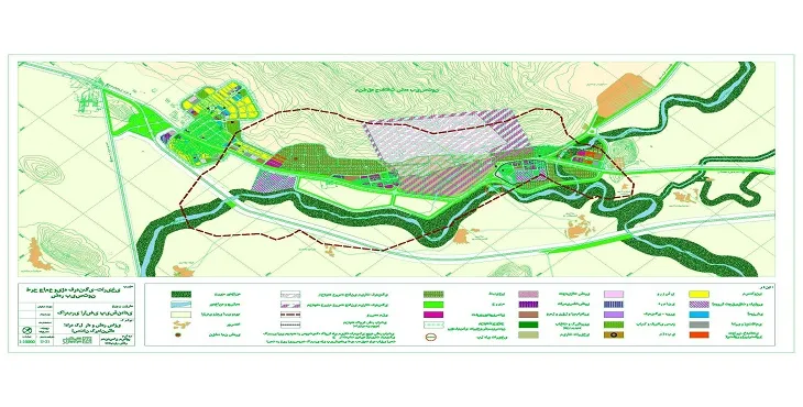 دانلود نقشه کاربری اراضی شهر بیستون | وضع موجود+پیشنهادی