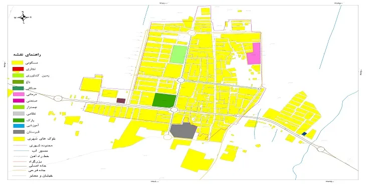 نقشه شیپ فایل (GIS) شهر رشتخوار 1404 + عکس با کیفیت