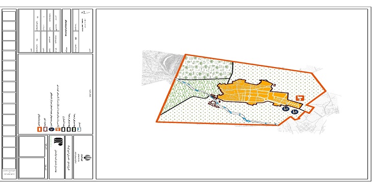 نقشه محدوده و حریم شهر کهک | کیفیت بالا