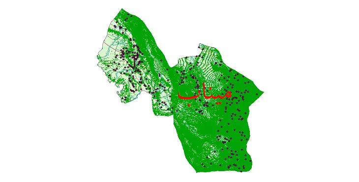 دانلود نقشه های شیپ فایل شهرستان میناب + کاملترین لایه GIS