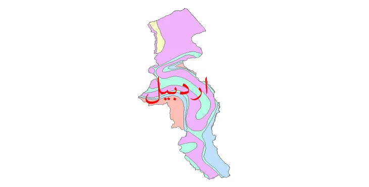 نقشه شیپ فایل (GIS) اقلیم استان اردبیل + 7 لایه اقلیمی