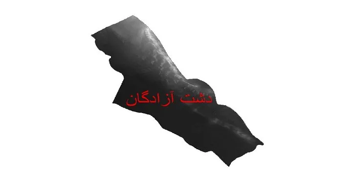 دانلود نقشه دم (DEM) شهرستان دشت آزادگان | دقت 30 متر