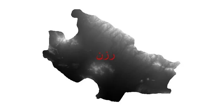 دانلود نقشه دم (DEM) شهرستان رزن | دقت 30 متر