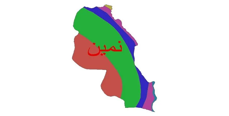 نقشه شیپ فایل اقلیمشناسی شهرستان نمین + 7 لایه اقلیمی