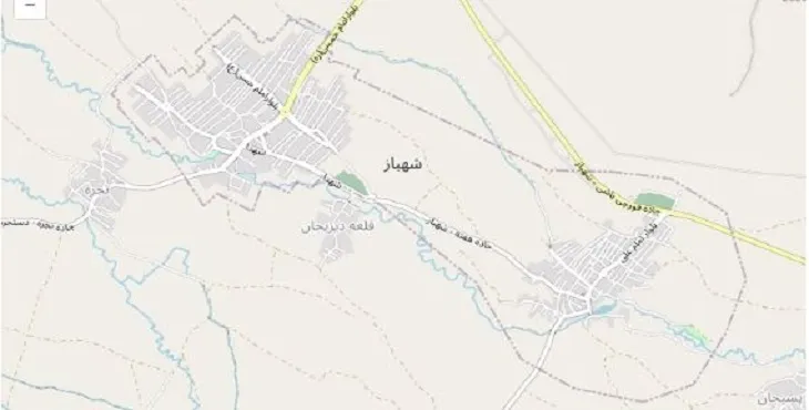 دانلود نقشه شهر شهباز + pdf با کیفیت بالا