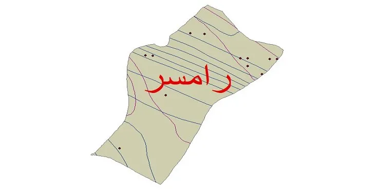 نقشه شیپ‌ فایل اقلیم‌شناسی شهرستان رامسر + 7 لایه اقلیمی