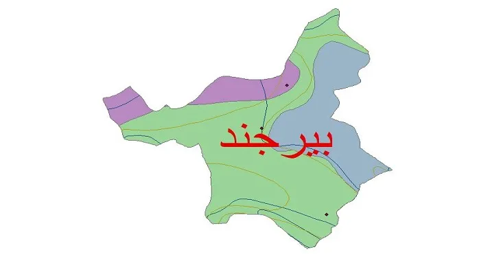 نقشه شیپ‌ فایل اقلیم‌شناسی شهرستان بیرجند + 7 لایه اقلیمی