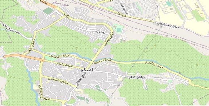 دانلود نقشه شهر اسکو + pdf با کیفیت بالا
