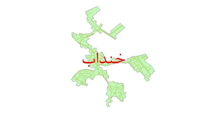 دانلود نقشه شیپ فایل شبکه معابر شهر خنداب