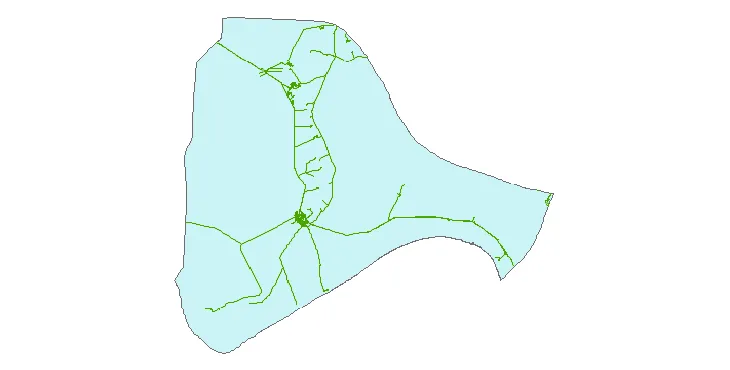 جدیدترین نقشه شیپ فایل راه های شهرستان هندیجان + PDF