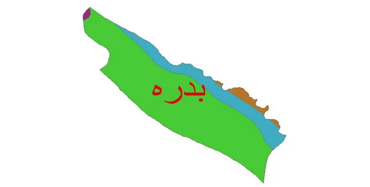 نقشه شیپ‌ فایل اقلیم‌شناسی شهرستان بدره + 7 لایه اقلیمی