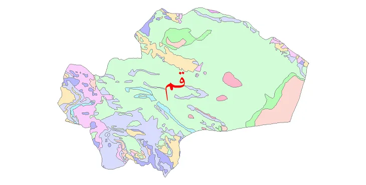 دانلود نقشه فرسایش خاک (نقشه GIS) استان قم