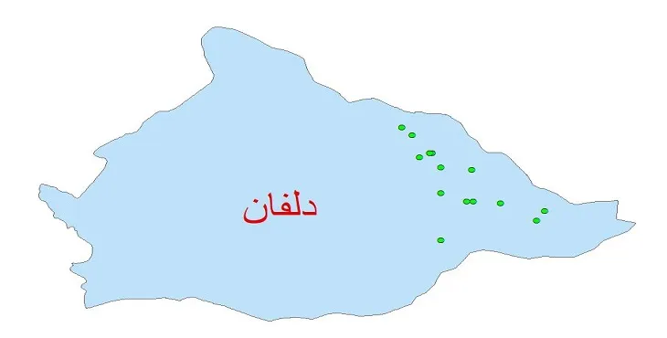 دانلود نقشه شیپ فایل کیفیت آب چاه های شهرستان دلفان