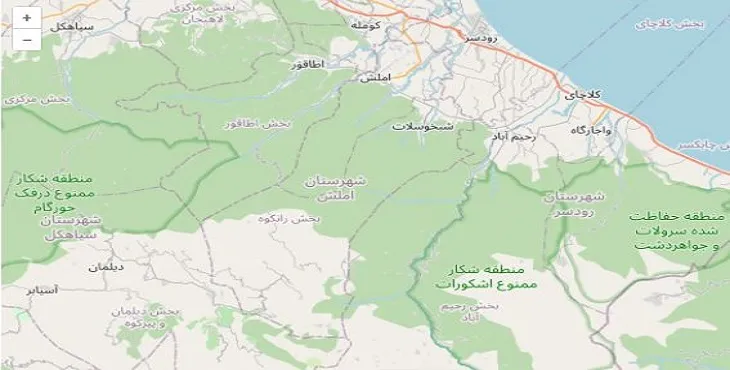 دانلود نقشه شهرستان املش + pdf با کیفیت بالا