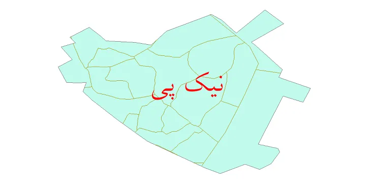 دانلود نقشه شیپ فایل شبکه معابر شهر نیک پی