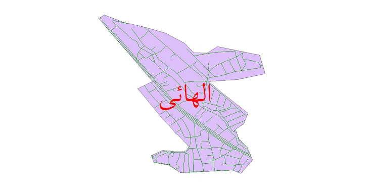 دانلود نقشه شیپ فایل شبکه معابر شهر الهائی
