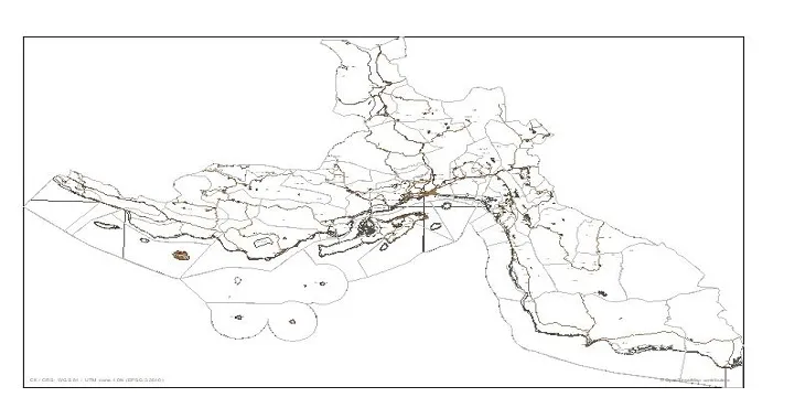 پک داده مکانی استان هرمزگان + KML. DWG. PDF. GeoJSON ...