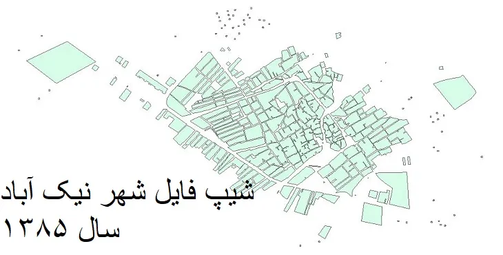 دانلود شیپ فایل بلوک آماری شهر نیک آباد