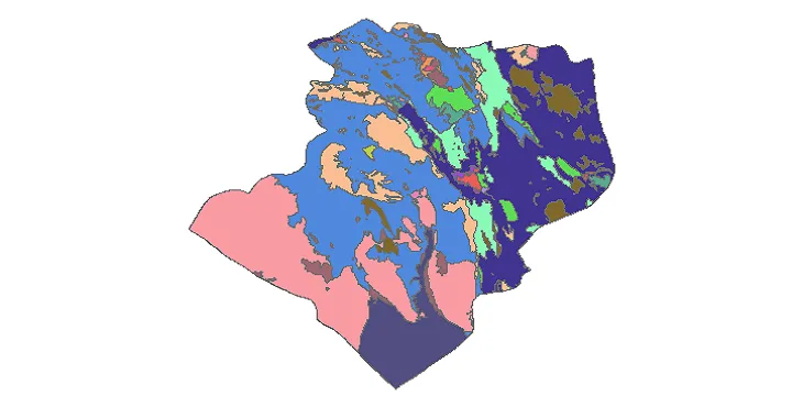 بروزترین نقشه شیپ فایل کاربری اراضی شهرستان نهبندان + PDF