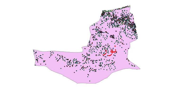 دانلود نقشه شیپ فایل جمعیت نقاط شهری و روستایی شهرستان نور از سال 1335 تا 1395