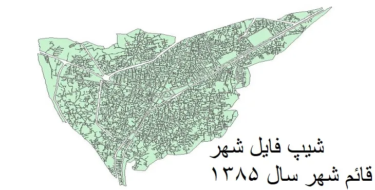دانلود شیپ فایل بلوک آماری شهر قائمشهر