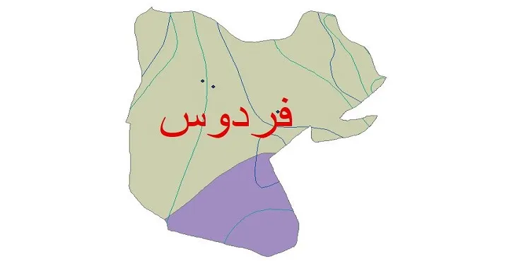 نقشه شیپ فایل اقلیمشناسی شهرستان فردوس + 7 لایه اقلیمی