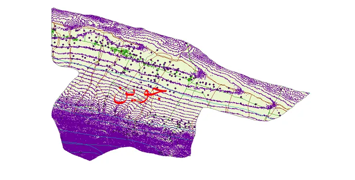دانلود نقشه های شیپ فایل شهرستان جوین + کاملترین لایه GIS