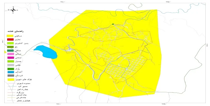 نقشه شیپ فایل (GIS) شهر بره سر 1405 + عکس با کیفیت