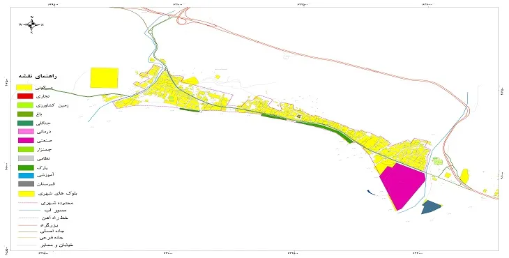 نقشه شیپ فایل (GIS) شهر سیراف 1404 + عکس با کیفیت