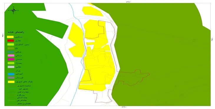 نقشه شیپ فایل (GIS) شهر خسروآباد 1404