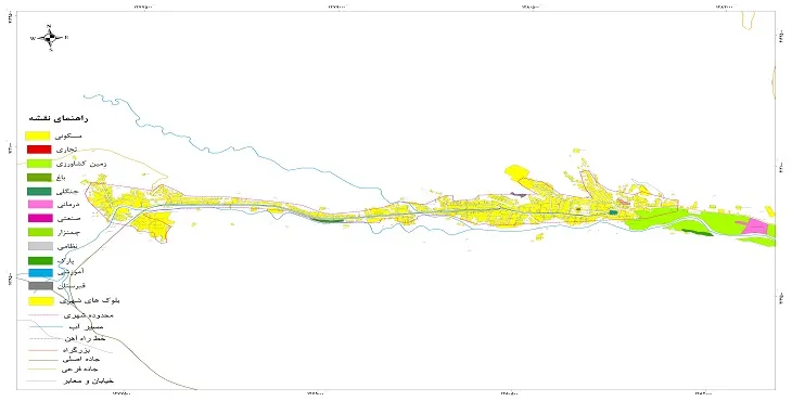 جدیدترین نقشه شهر کلات | قابل چاپ + کیفیت بالا